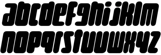 Curvi Technocrat PERSONAL Regular Font Litere mici