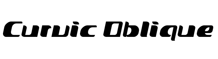 Curvic Oblique  Fuentes Gratis Descargar