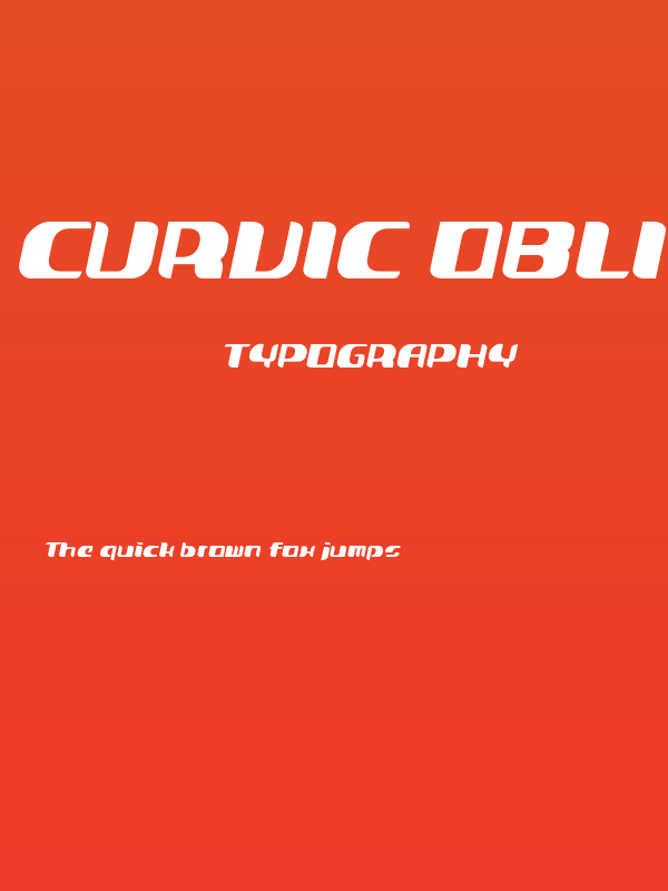 Curvic Oblique Poster