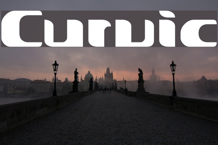 Curvic Font examples