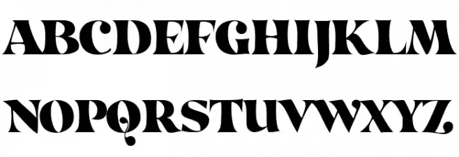 Curvilingus Font UPPERCASE