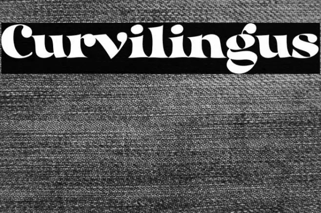 Curvilingus Font examples