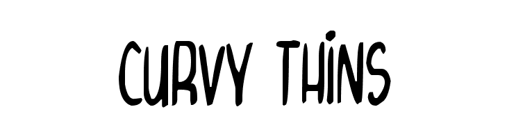Curvy Thins  नि: शुल्क फ़ॉन्ट्स डाउनलोड