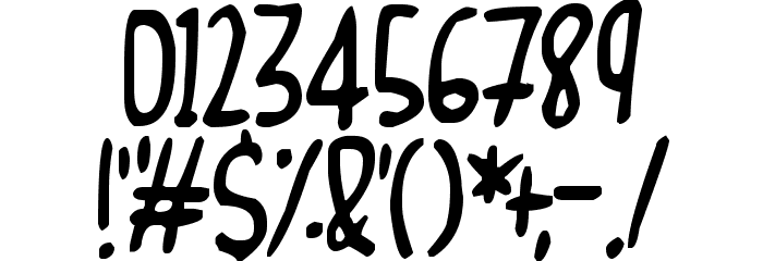 Curvy Thins Font OTHER CHARS