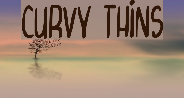 Curvy Thins Font examples