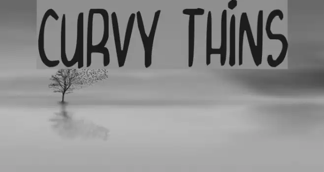 Curvy Thins Font examples