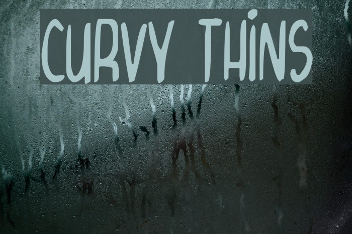 Curvy Thins Font examples