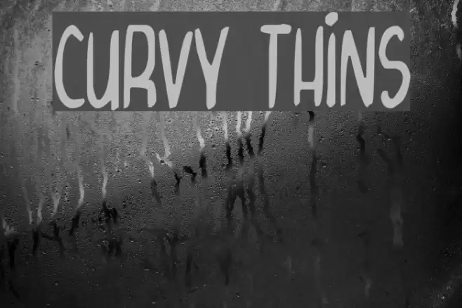 Curvy Thins Font examples