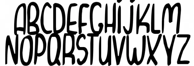 Curvy Thins Font LOWERCASE