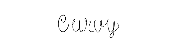 Curvy  font caratteri gratis