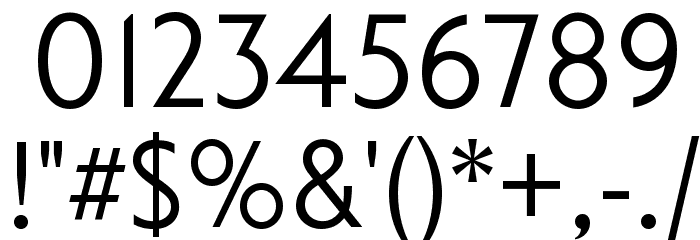 Curwen Sans Font OTHER CHARS