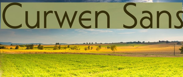 Curwen Sans Font examples