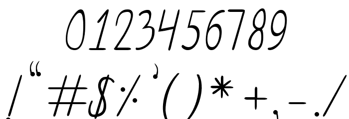 Curzab Font OTHER CHARS