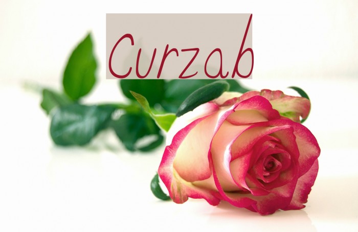 Curzab Font examples