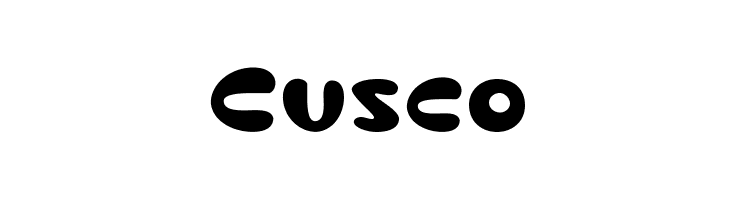 Cusco  フリーフォントのダウンロード