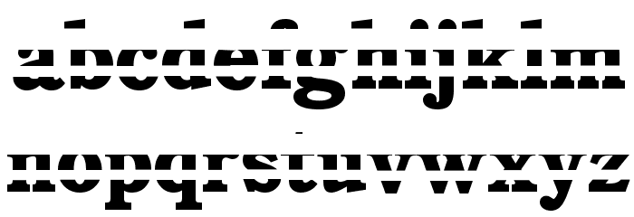 Cushion Crack Font LOWERCASE