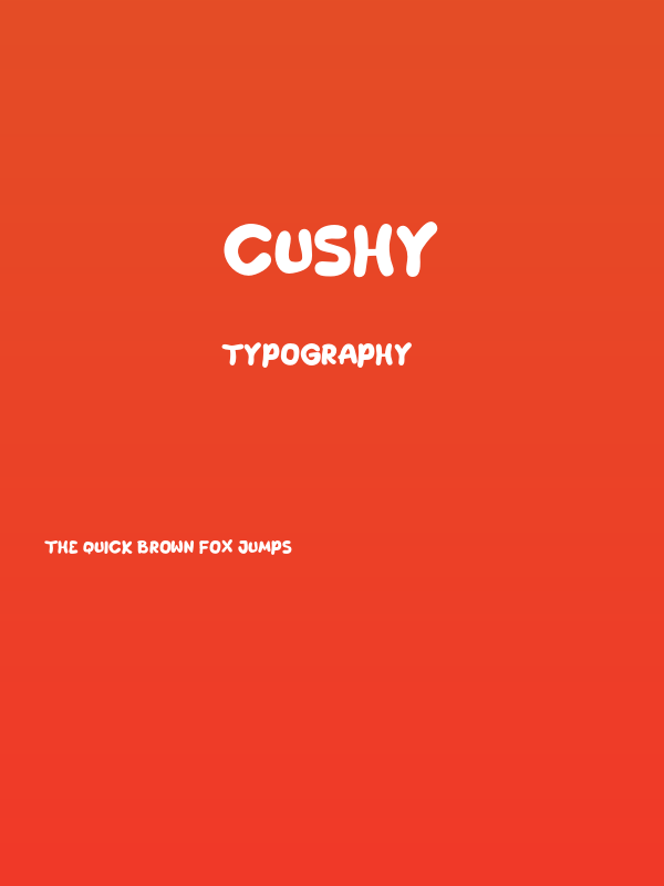 Cushy Poster