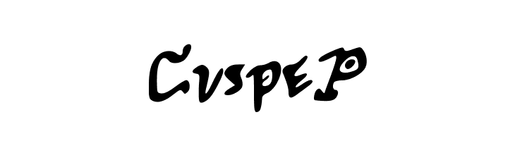 CuspeP  フリーフォントのダウンロード