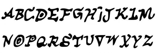 CuspeP Шрифта ВЕРХНИЙ