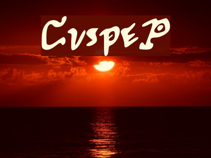 CuspeP Font examples