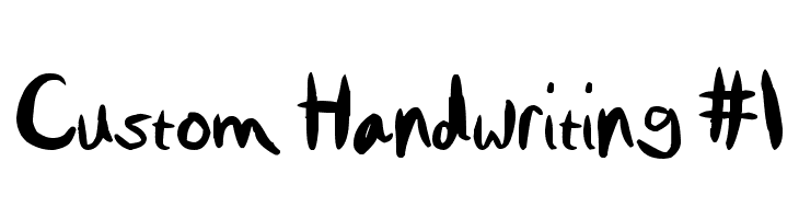 Custom Handwriting #1  Fuentes Gratis Descargar