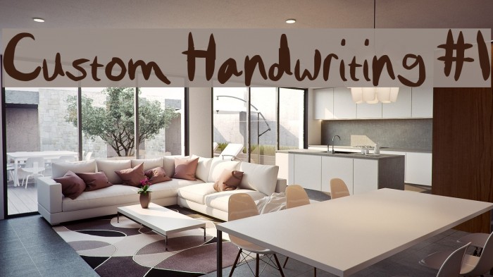 Custom Handwriting #1 Font examples