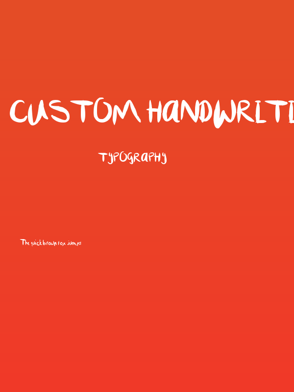 Custom Handwriting #1 Poster
