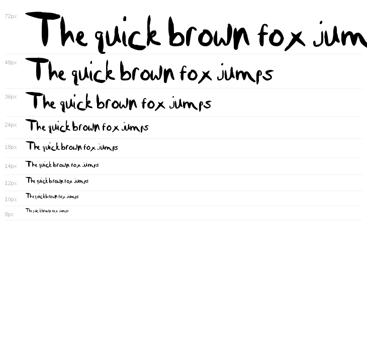 Custom Handwriting #1 Waterfall