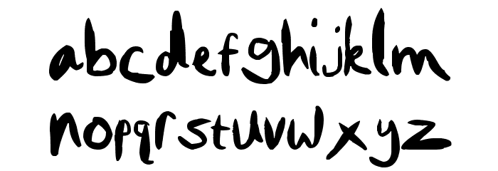Custom Handwriting #1 Font LOWERCASE