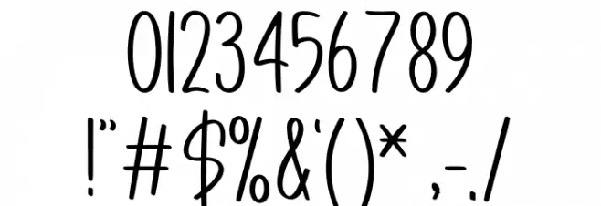 Customer Font OTHER CHARS