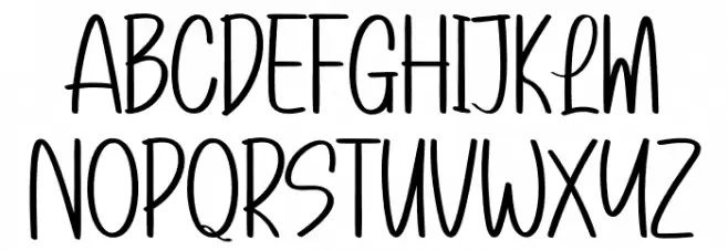 Customer Font UPPERCASE