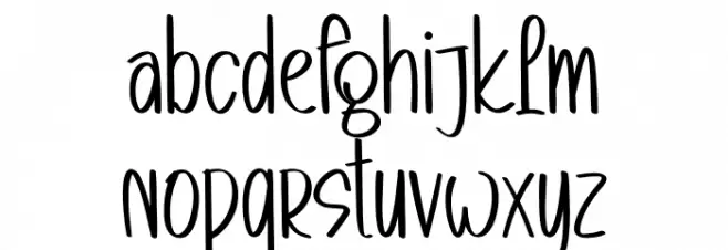 Customer Font LOWERCASE