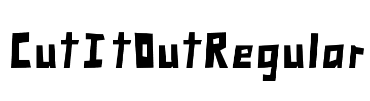 Cut It Out Regular Font