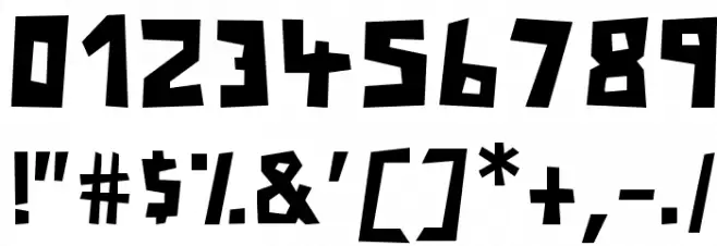 Cut It Out Regular Font OTHER CHARS