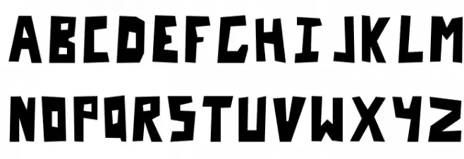 Cut It Out Regular Schriftart Groß