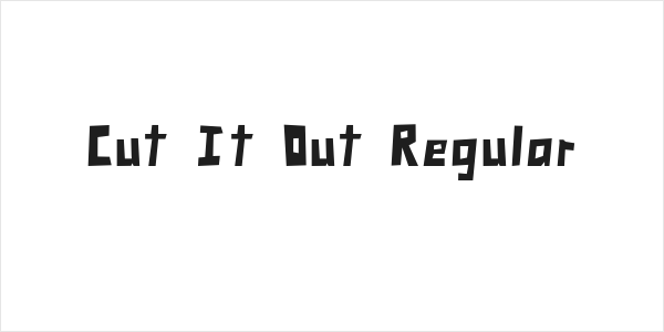 Cut It Out Regular Logo