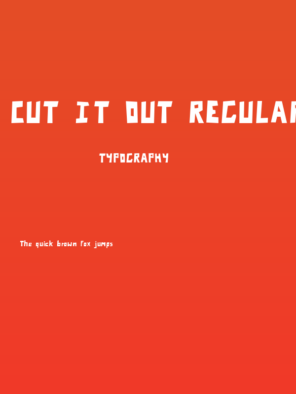Cut It Out Regular Poster