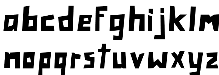 Cut It Out Regular Font LOWERCASE