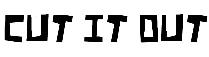 Cut It Out  Скачать бесплатные шрифты