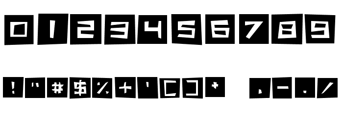 Cut It Out Font OTHER CHARS