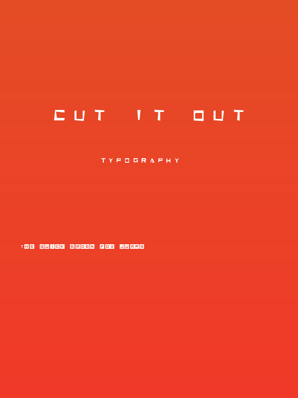 Cut It Out Poster