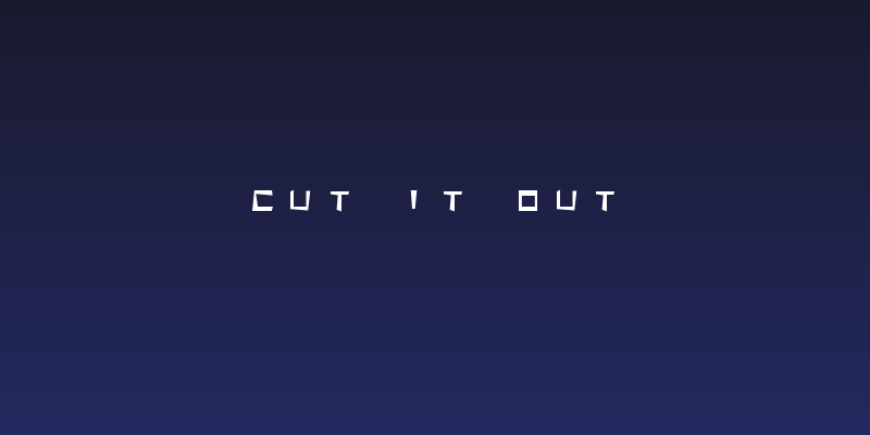 Cut It Out Social Header
