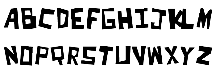 Cut It Out Font LOWERCASE