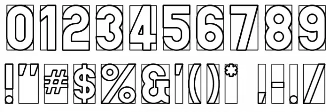 Cut Me Out Font OTHER CHARS