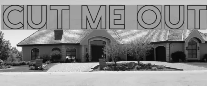 Cut Me Out Font examples