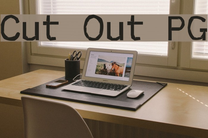 Cut Out PG Font examples