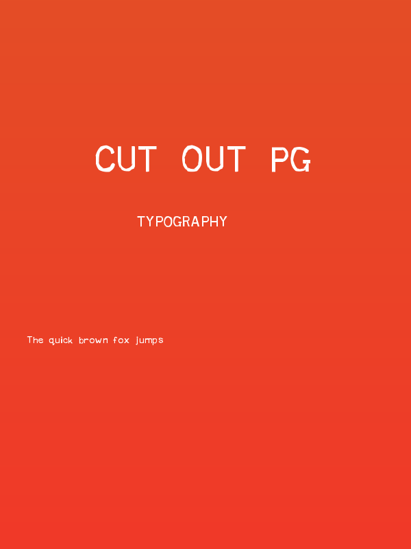 Cut Out PG Poster
