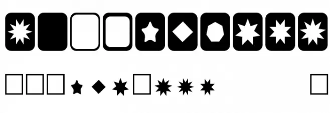 Cut Outs for 3D FX Шрифта ДРУГИЕ символов