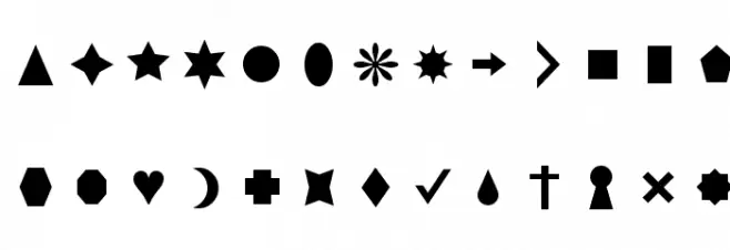 Cut Outs for 3D FX Schriftart Groß