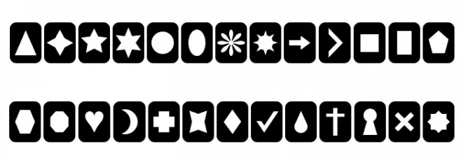 Cut Outs for 3D FX Font LOWERCASE
